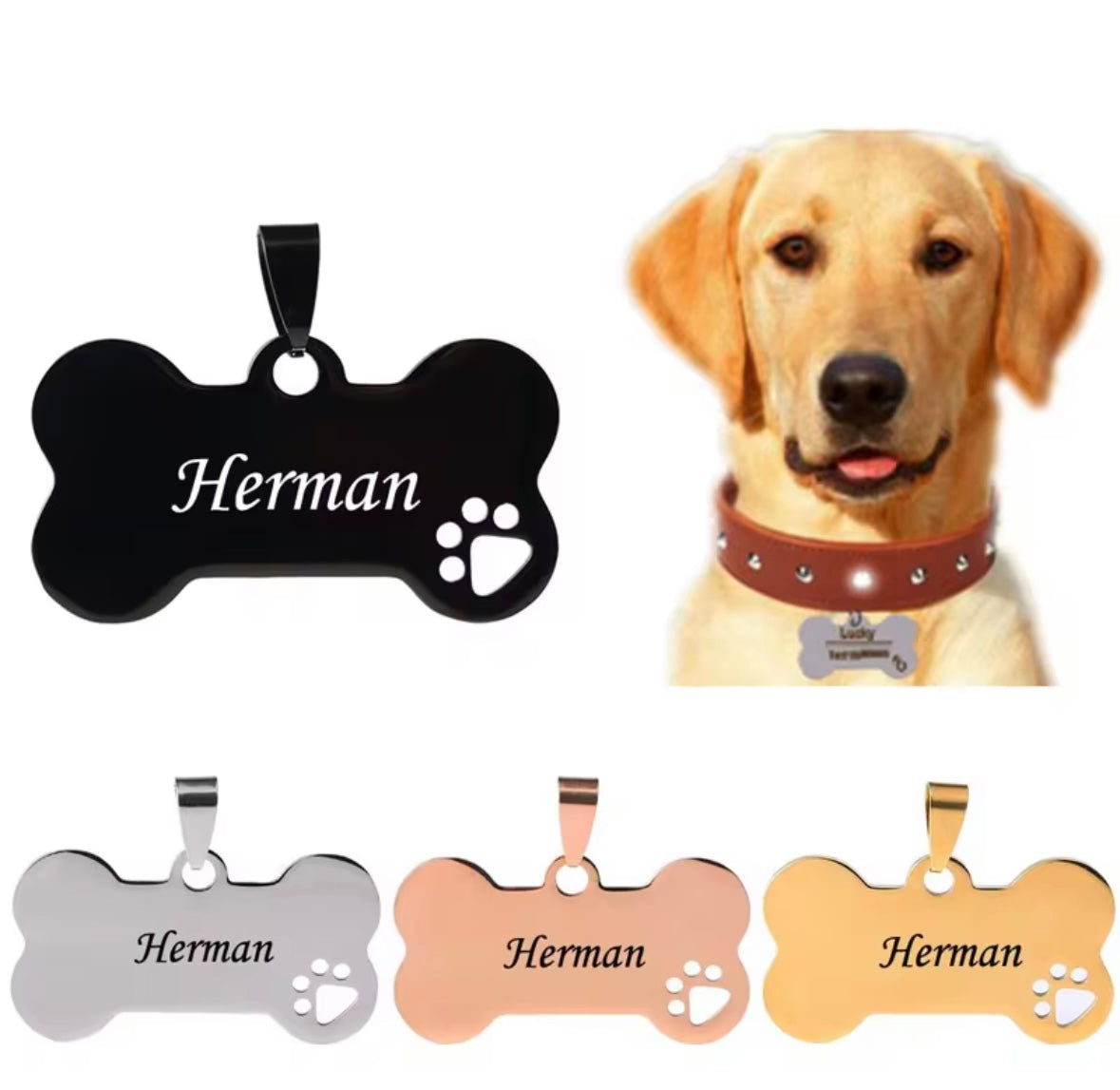 HUNDEMARKE MIT GRAVUR